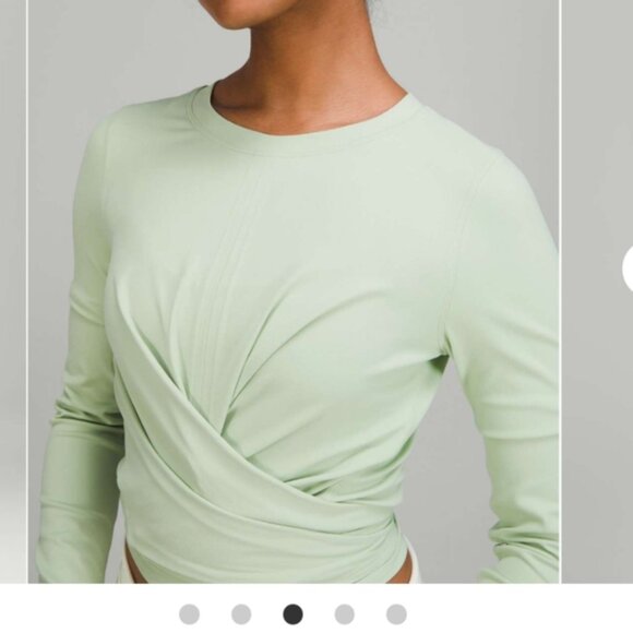 Lululemon Athletica Light Green Long Sleeve Top - Picture 3 of 9